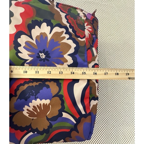 Vera Bradley Hathaway Tote Bag Nylon Large Bassanova Bold Vibrant Carried Once! - Picture 8 of 12